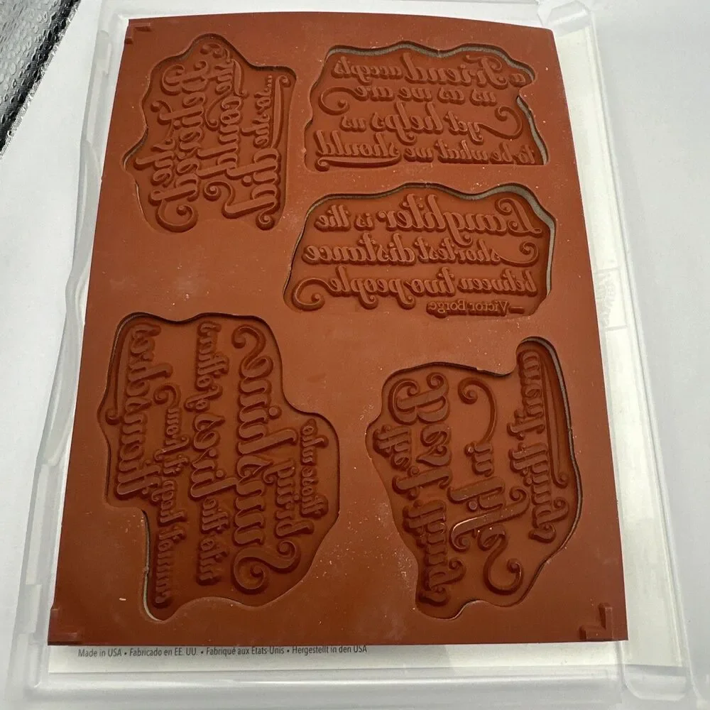 Stampin' Up! - Rubber Stamp Cling Feel Goods  # 129684 Sentiments